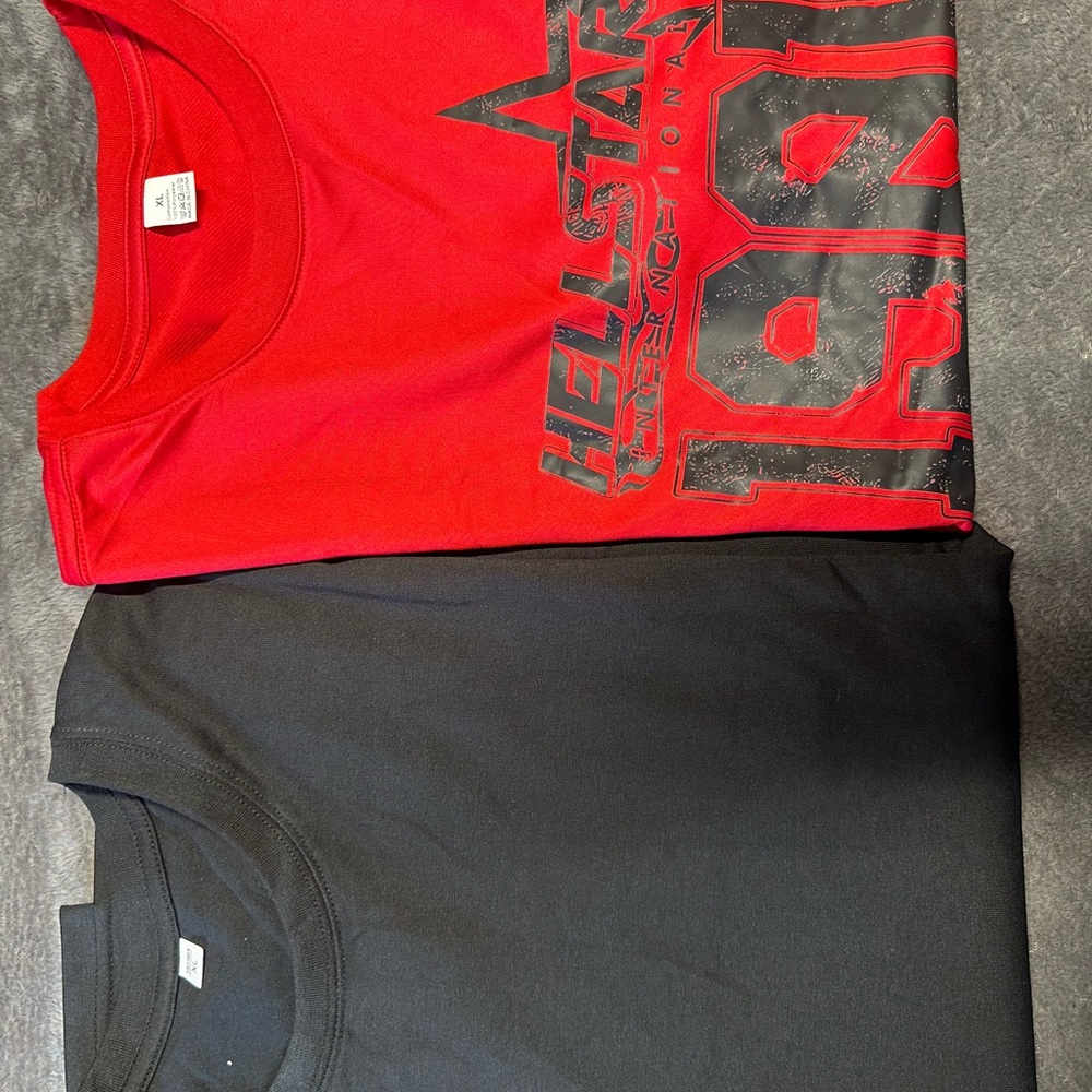 2 Mens new custom short sleeve XL Graphic T-Shirts 2 shirts 1 price.